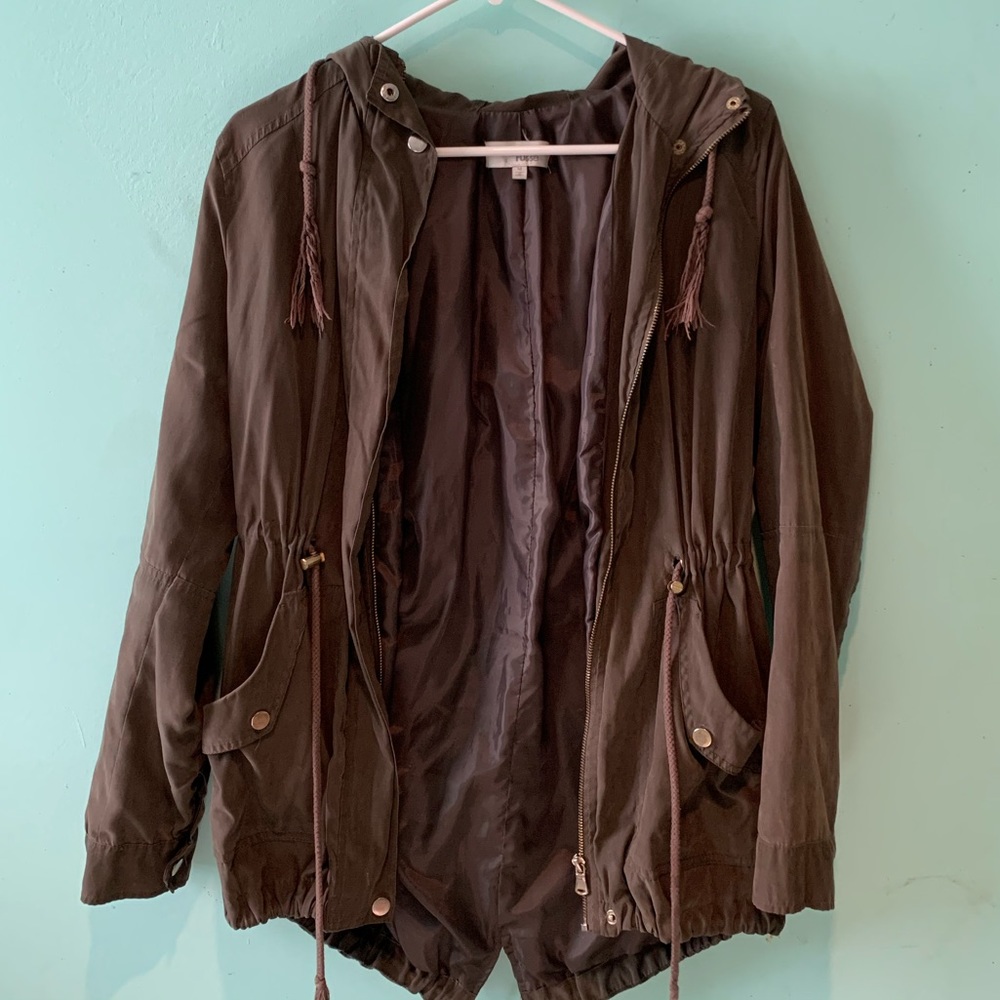 CHARLOTTE RUSSE green lightweight jacket